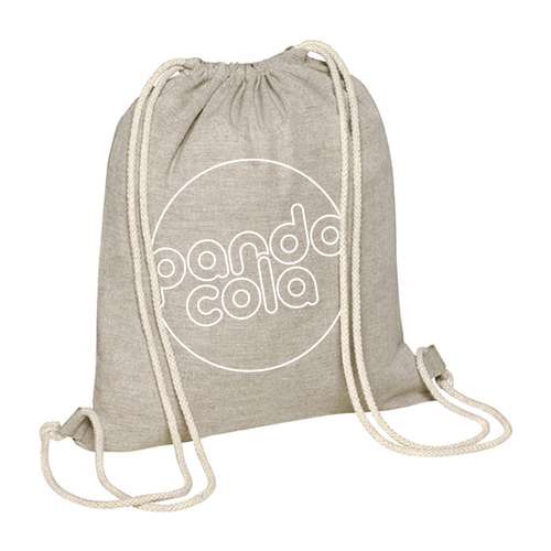 Sacs à cordelettes - Sac à dos personnalisable en coton recyclé - Plany - Pandacola