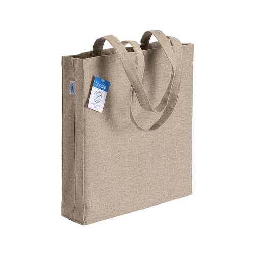 Sacs shopping - Tote bag personnalisable en coton recyclé avec soufflet 280 gr/m² - Haporte - Pandacola