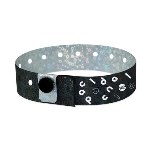 Bracelets holographiques - Bracelet holographique personnalisable à paillettes - Vip - Pandacola