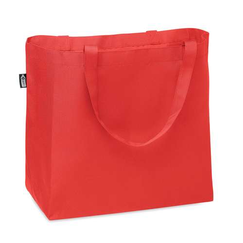 Sacs shopping - Tote bag personnalisé en plastique recyclé à longues anses avec soufflet - Fama - Pandacola
