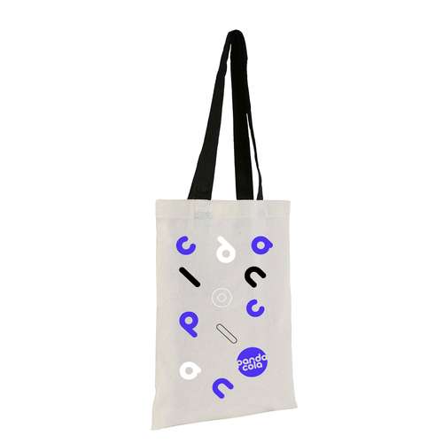 Sacs shopping - Tote bag coton 26 x 32 cm publicitaire de 130 gr/m²  EXPEDITION RAPIDE - Ludo quadri - Pandacola