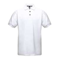 Polo personnalisable homme blanc en coton piqué à boutons colorés personnalisable 210 gr/m² - Mashou White - Pandacola
