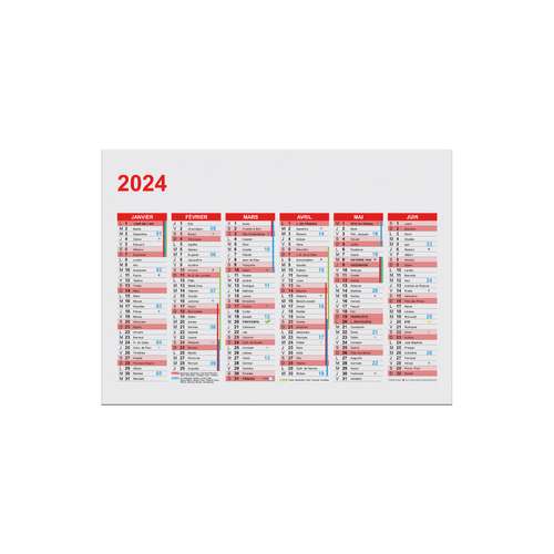 Calendrier Bancaire Personnalisé 2024
