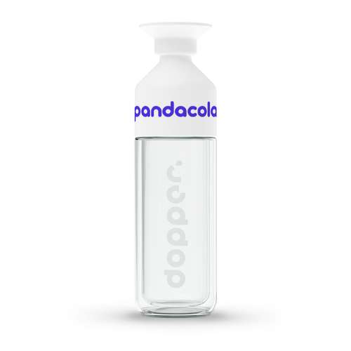 Bouteilles - Gourde personnalisable isotherme en verre borosilicate 450 ml | DOPPER® - Ligtu Iso - Pandacola