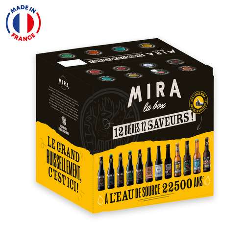 Bouteilles de bières - Pack de 12 bières de 33 cL - Made in France | Mira® - Pandacola