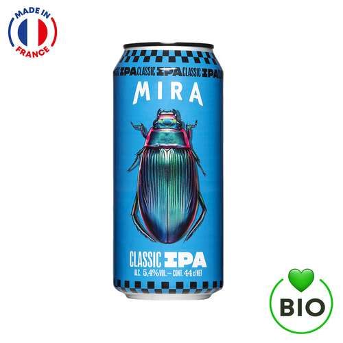 Bouteilles de bières - Canette de bière IPA bio de 44 cL - Made in France | Mira® - Pandacola
