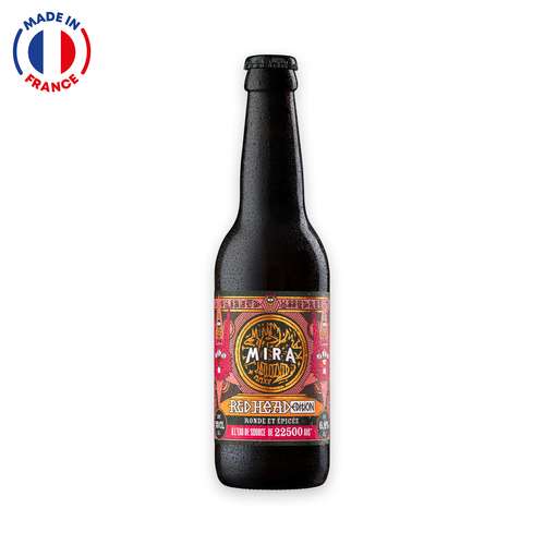 Bouteilles de bières - Bouteille de bière de 33 cL - Redhead vol. 6,8% - Made in France | Mira® - Pandacola