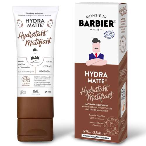 Crèmes hydratantes - Crème hydratante matifiante naturelle - Hydra | Monsieur Barbier - Pandacola