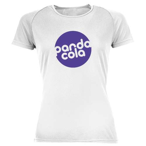 Tee-shirts - Tee-shirt respirant personnalisable de sport blanc femme en mesh polyester 140 gr/m² - Sporty - Pandacola