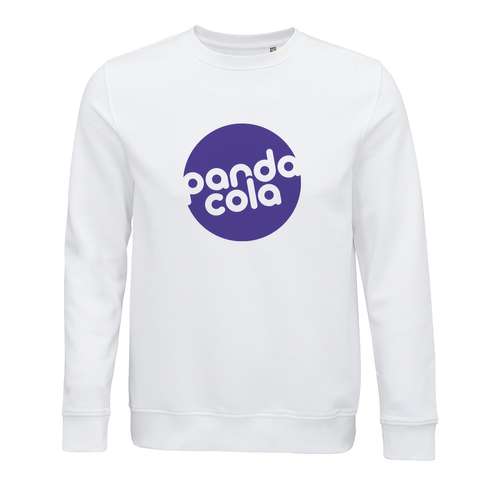 Sweats - Sweat shirt publicitaire unisexe blanc en coton bio 280 gr/m² - Comet - Pandacola