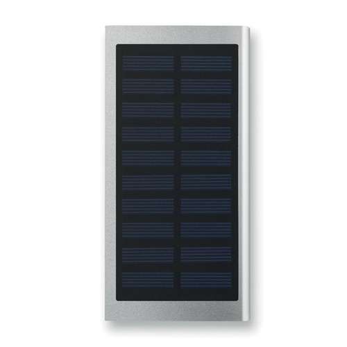 Batteries de secours classiques - Chargeur externe publicitaire 8000 mAh avec panneau solaire - Solar Powerflat - Pandacola
