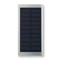 Chargeur externe publicitaire 8000 mAh avec panneau solaire - Solar Powerflat - Pandacola