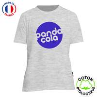 T-shirt homme Made in France 100% coton biologique certifié 180 gr/m²| Les Filosophes® - Descartes - Pandacola