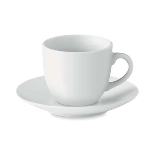 Tasses à café - Tasse et sous tasse personnalisée en porcelaine de 80 ml - Espresso - Pandacola
