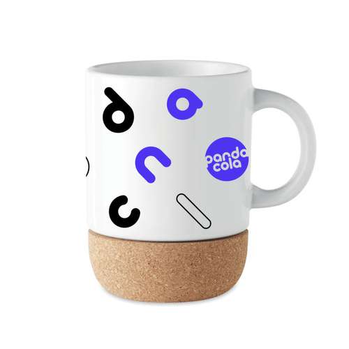 Mugs - Mug publicitaire en céramique et liège 300 mL - Subcork - Pandacola