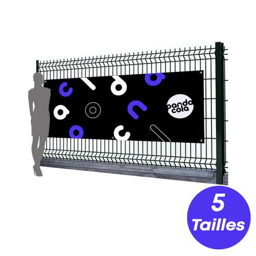 Bâches et banderoles - Banderole publicitaire en PVC personnalisable - 420 g/m² - Pandacola