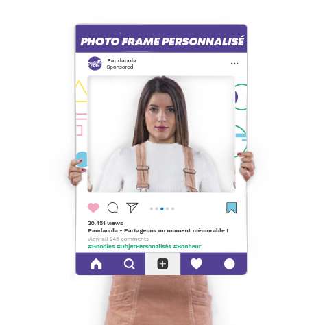 Cadres à selfie/Photobooth - Cadre à selfie personnalisé 90x116 cm - Photoshoot - Pandacola