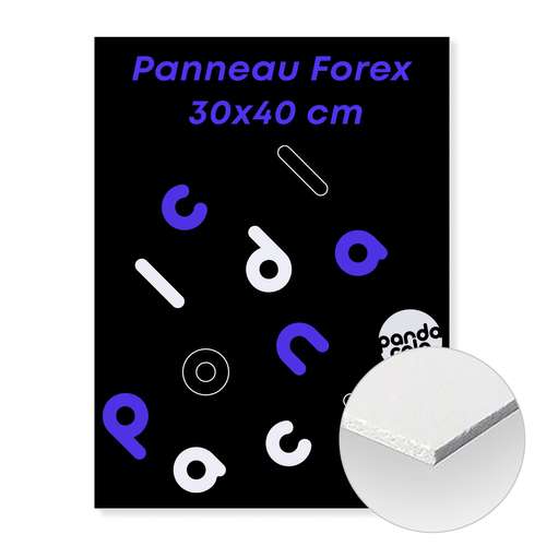 Panneaux Forex - Panneau format portrait en Forex 3mm avec marquage recto 30X40 cm - Faller - Pandacola